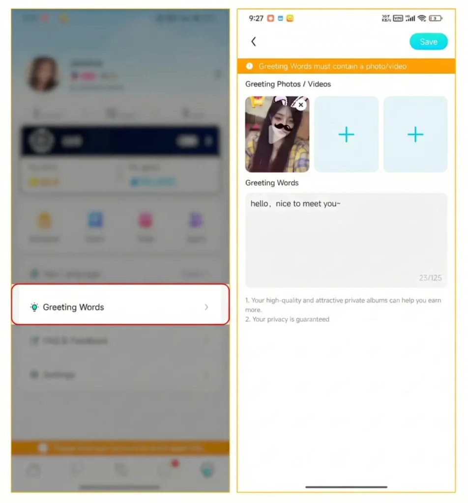 greeting-word-setting-for-meto-app-host